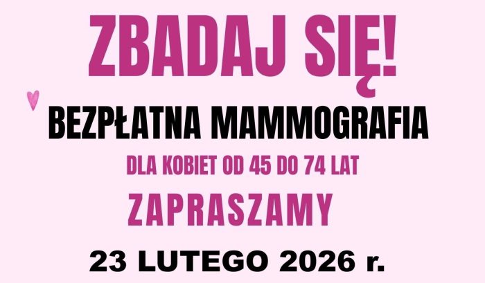 Miniaturka artykułu Mammografia – 23 lutego